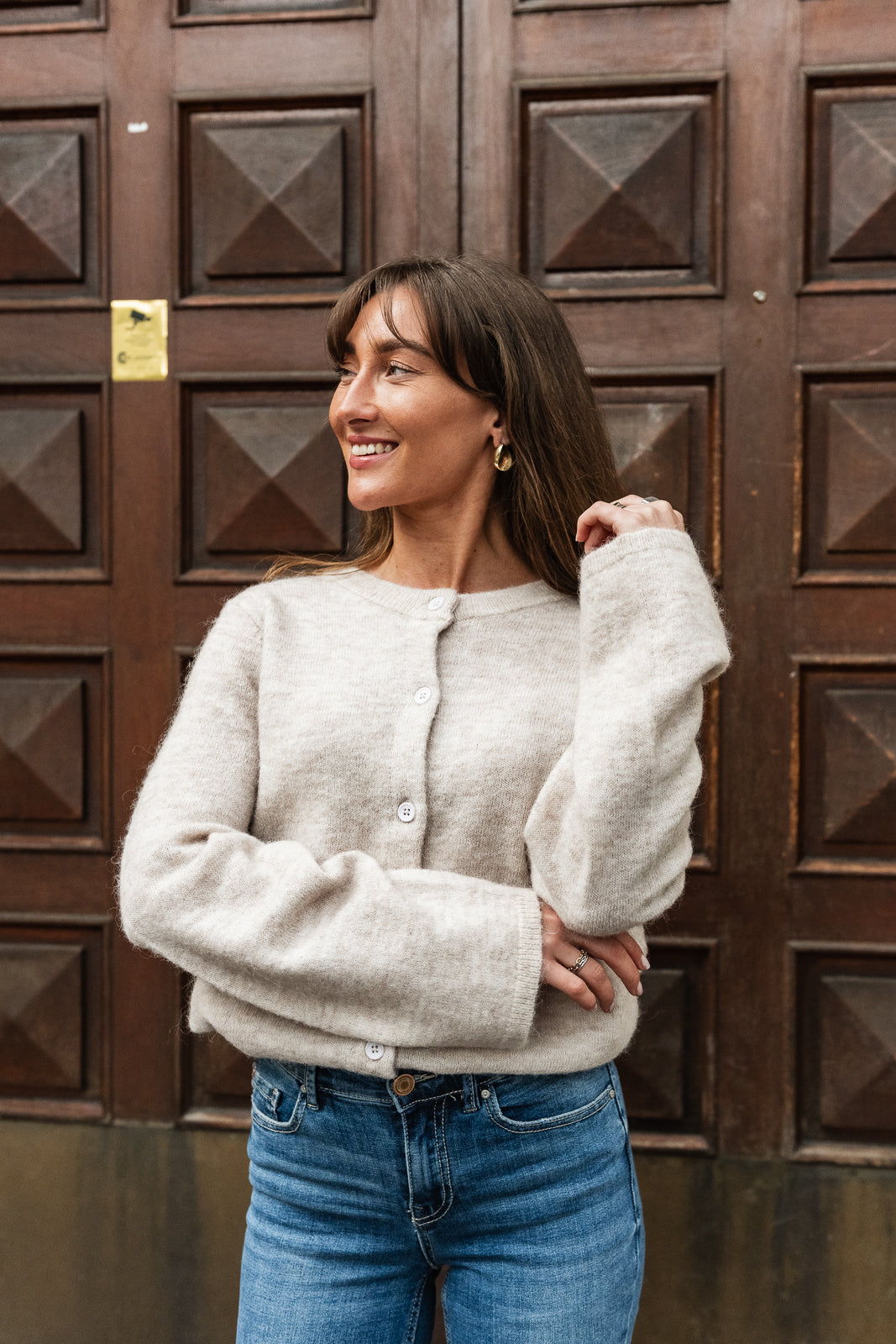 SLFLULU Knit Cardigan - Birch